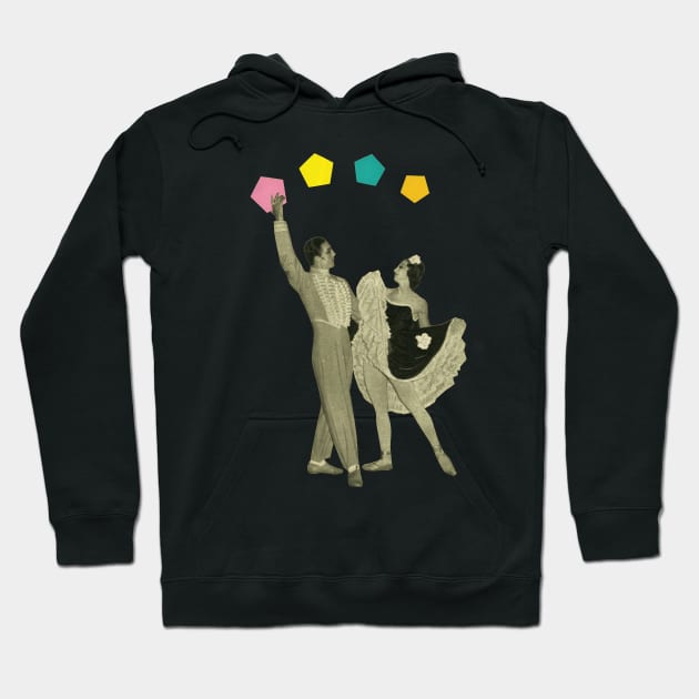 Throwing Shapes on the Dance Floor Hoodie by Cassia